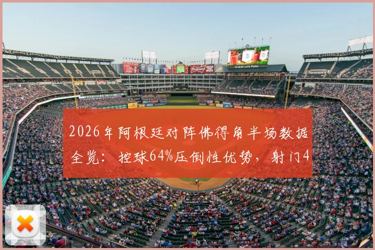 2026年阿根廷对阵佛得角半场数据全览:控球64%压倒性优势,射门4-1领先,梅西领衔进攻解析
